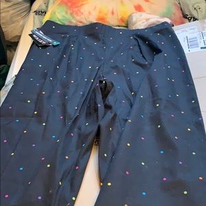 Brooks cropped polka dot pants size 16